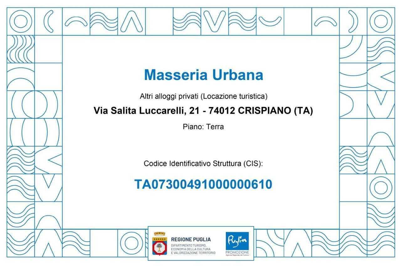 Masseria Urbana Crispiano Экстерьер фото